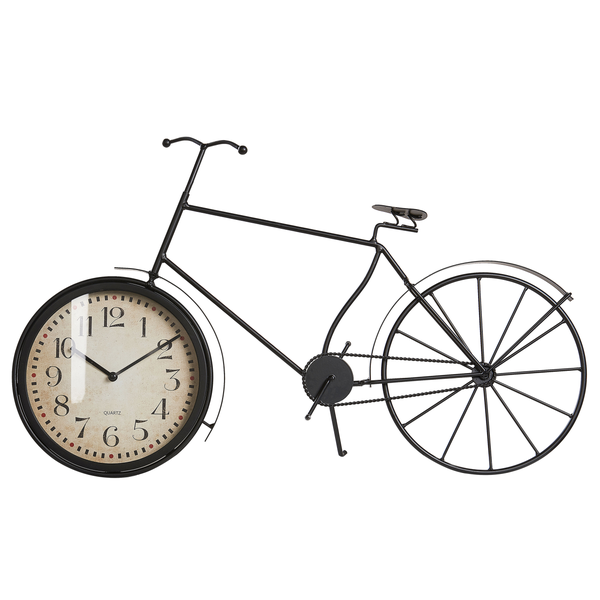 Dekorative Fahrrad Wanduhr aus Metall