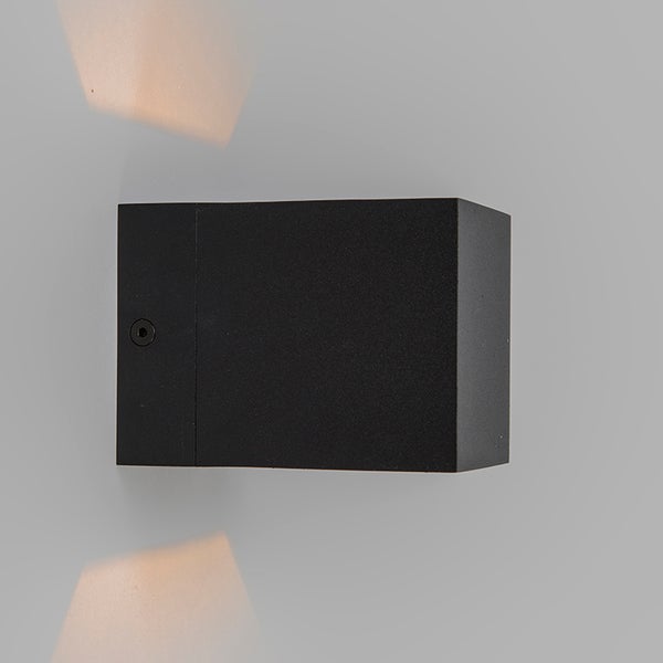 Set mit 2 modernen Wandleuchten schwarz - Transfer