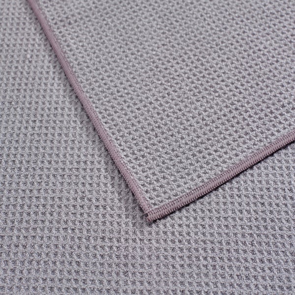 Graues Waffelpiqué-Geschirrtuch