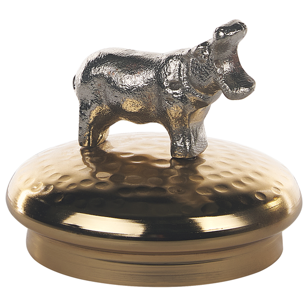 Zwei Vorratsgläser mit Tierfiguren auf einem Tisch, eines gefüllt mit Perlen