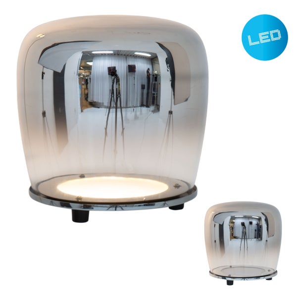 LED-Tischleuchte mit Glaskuppel