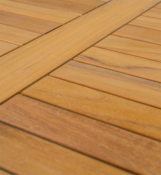 Gartentisch Holz Teak Tisch wetterfest Teakholz Holztisch Massivholztisch 180 x 90 cm premium Garten Terrasse