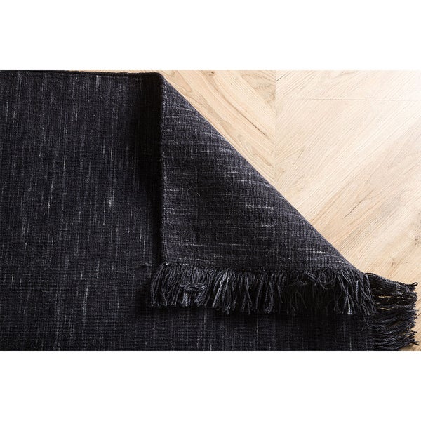 Elton Teppich 230x162cm schwarz. 162 X 230 X 1 cm
