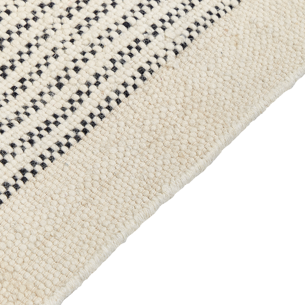 Teppich DIVARLI Beige 80 x 150 cm Wolle