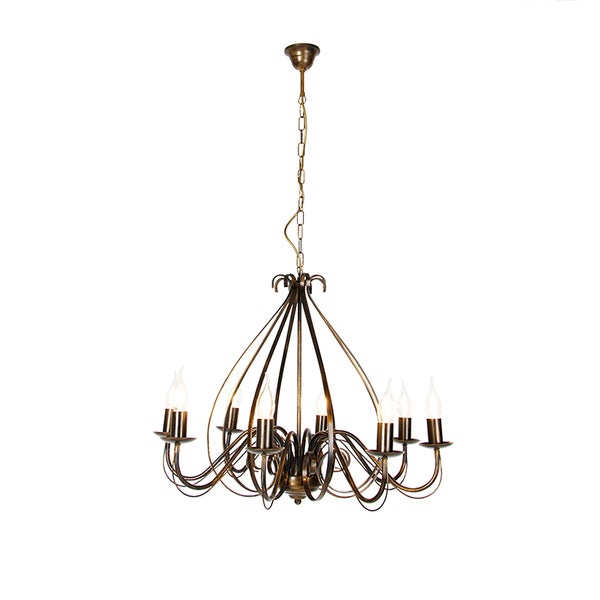 Klassischer Kronleuchter Antikgold 8 Lichter - Giuseppe 8