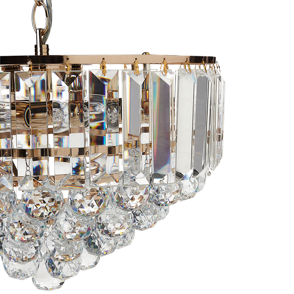 Kronleuchter ACHEIRO S Kristall Gold