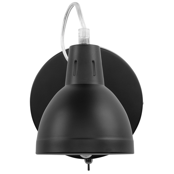 Wandlampe HARRINGTON verstellbar Metall Schwarz