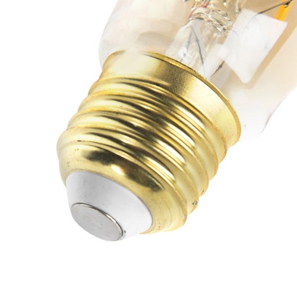 Detailaufnahme des E27 Sockels einer Glühbirne