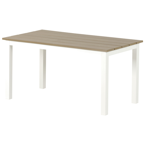 Garten Ecksofa mit Tisch 5-Sitzer MESSINA linksseitig Metall Grün