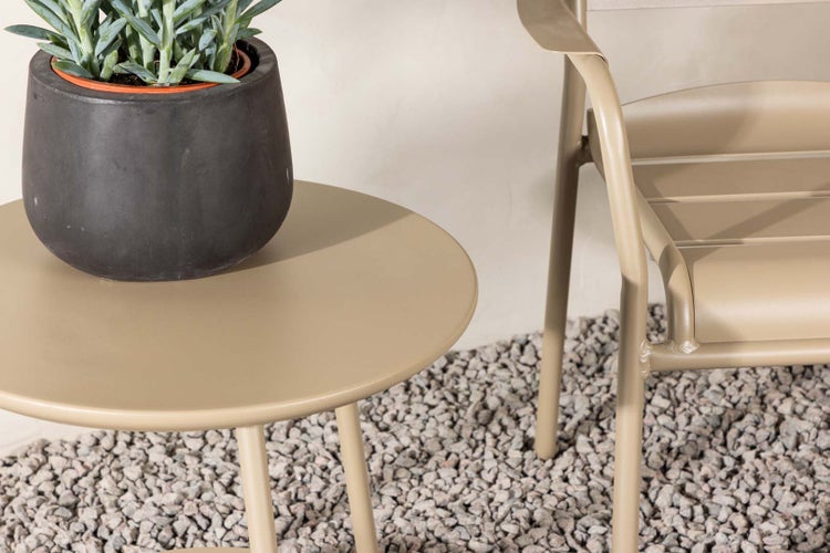 Faro Lounge-Set 3 Teile beige. 50 X 50 X 55 cm