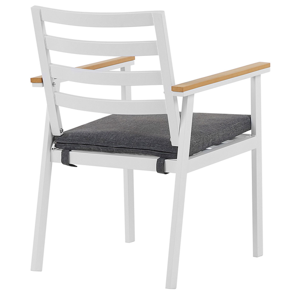 Gartenmöbel Set 4-Sitzer CAVOLI inkl. Kissen Metall Grau