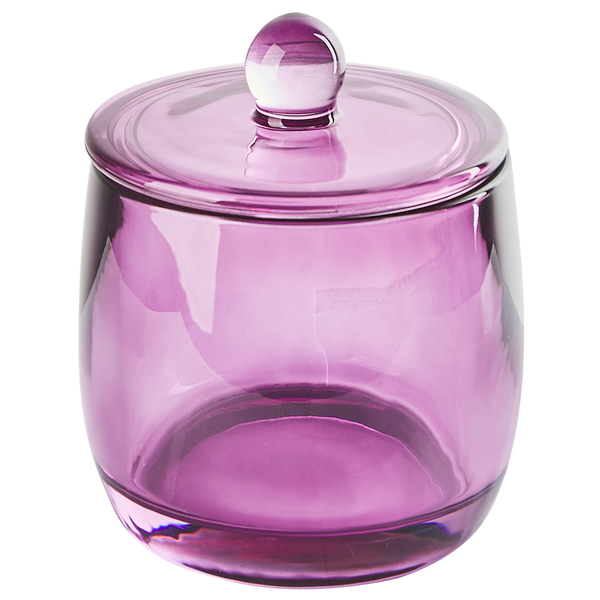 Badaccessoires Set 4-teilig ROANA Glas Violett
