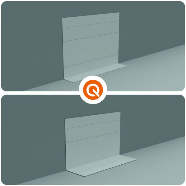 Sockelleiste mit Kabelkanal