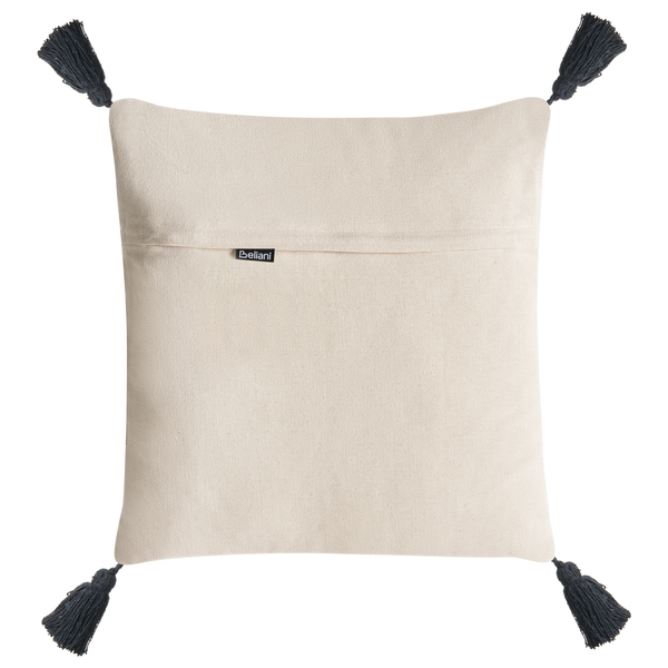 Dekokissen mit Troddeln an den Ecken und Beliani Logo