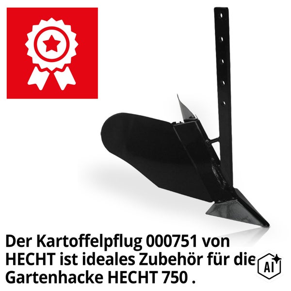 Hecht Kartoffelpflug 000751 als Zubehör für Gartenhacke Hecht 750