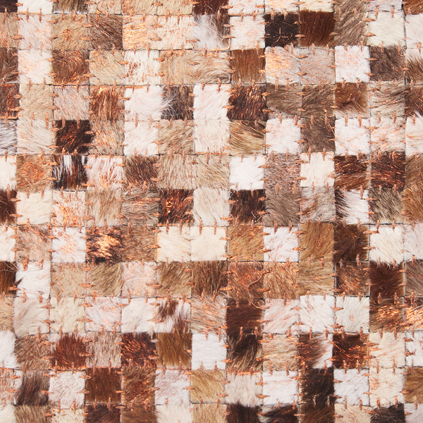 Teppich TORUL Braun 160 x 230 cm Echtleder