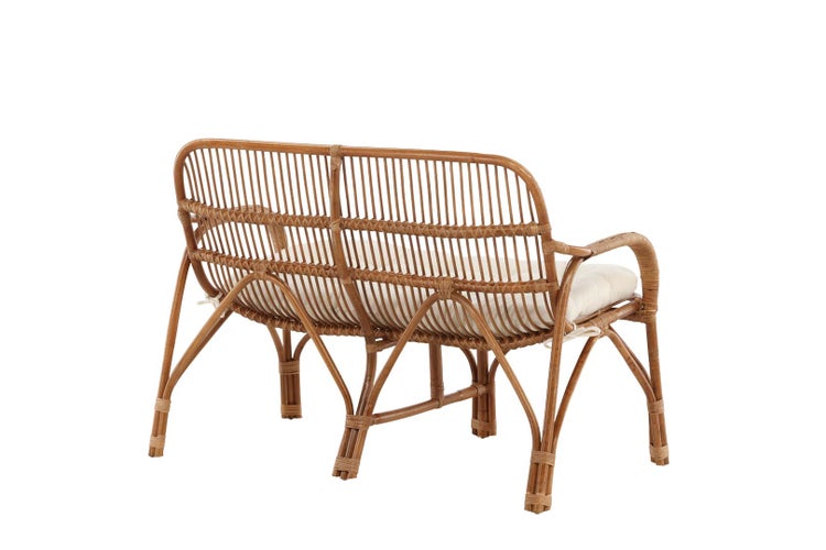 Nella Gartensofa mit Gartenkissen 2 Pers. natur. 130 X 82 X 93 cm
