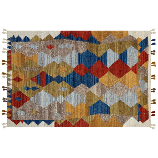 Teppich ARZAKAN Bunt 200 x 300 cm Wolle Kelim