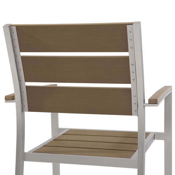 Gartenmöbel Set 6-Sitzer VERNIO Braun