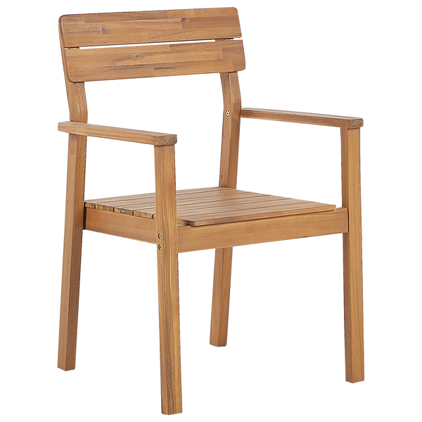 Gartenstuhl 2er Set FORNELLI Akazienholz Braun