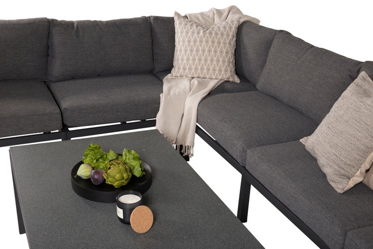 Copacabana Couchtisch schwarzes Glas. 70 X 70 X 45 cm