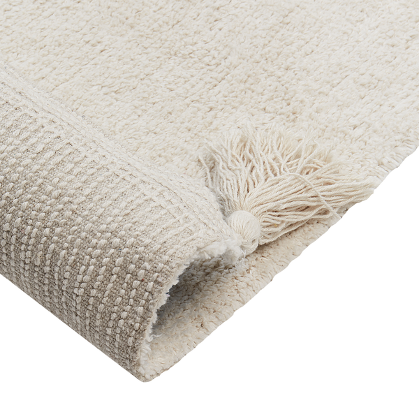 Kinderteppich ZORAKAN Hellbeige 140 x 200 cm Baumwolle