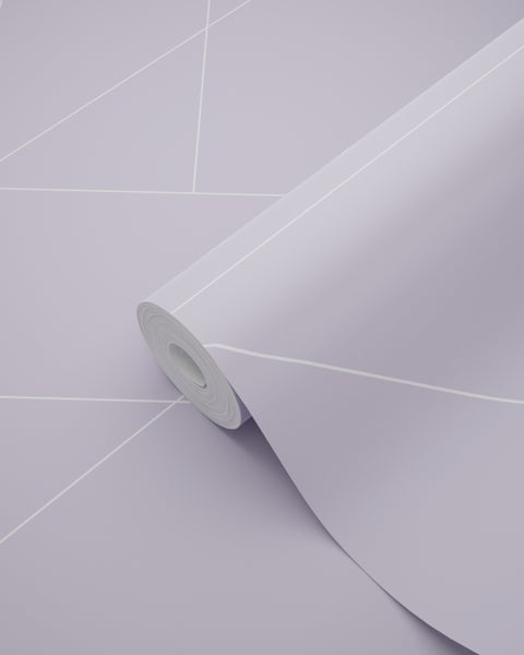 ESTAhome Tapete grafische Linien Violett - 53 cm x 10.05 m - 139574
