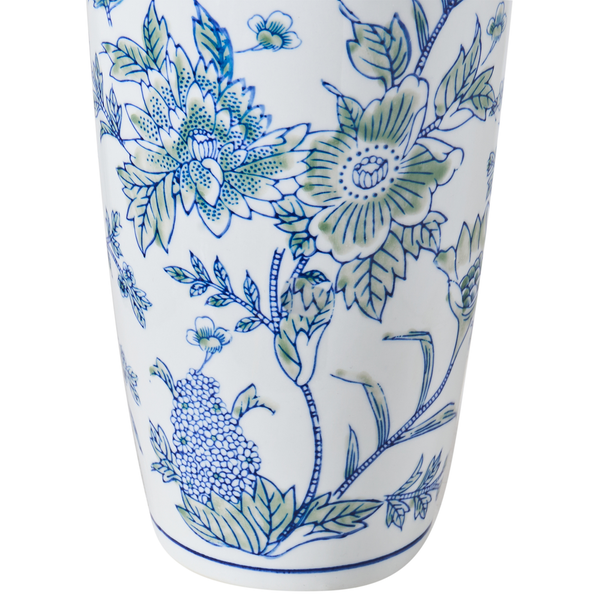 Blumenvase mit floralem Muster