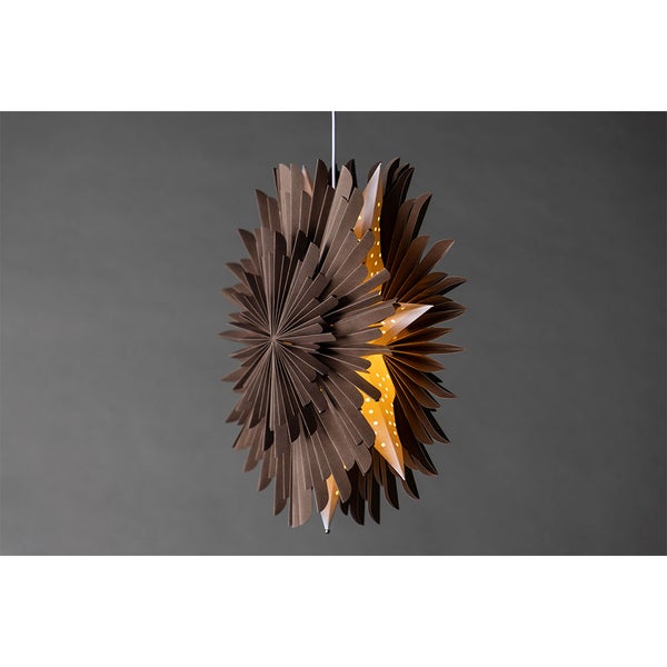 Deckenleuchte mit Holz und Metall