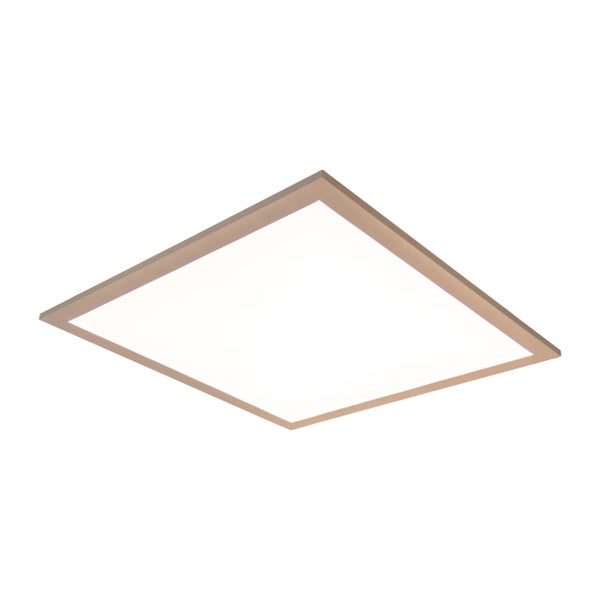 LED Panel-Deckenleuchte NICO, funktionelle Deckenleuchte aus Metall und Kunststoff in weiß, mit festverbauten LED und vielen Funktionen, ideal für Büro, Praxis oder Werkstatt, ca. 45 x 45 cm