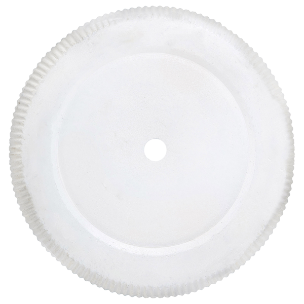 Blumenkübel OREOI 37 cm Cremeweiß