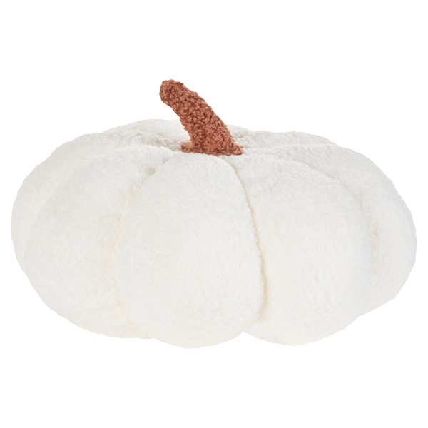 Dekokissen 2er Set MUNCHKIN Bouclé 28 x 28 cm Weiß Kürbis