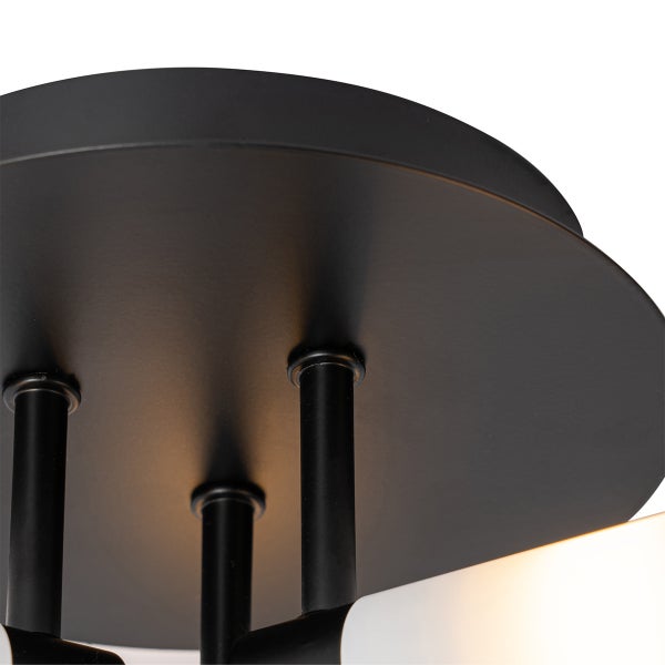 Moderne Badezimmer-Deckenleuchte schwarz 3-flammig IP44 - Bath