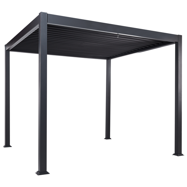 Pavillon FORNOLI Metall 310 cm 310 cm Schwarz
