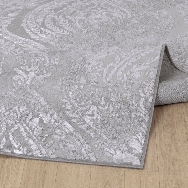 Vintage Orientalischer Teppich Weiß/Grau 160x213 cm INGRID