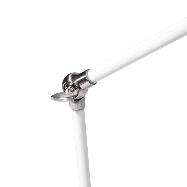 Schreibtischlampe HELMAND verstellbar Metall Weiß