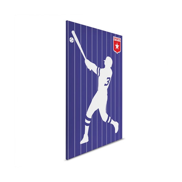 Dekoratives Wandbild mit Baseballmotiv