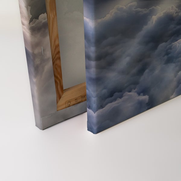 Wandbild auf Leinwand mit Wolkenmotiv auf Holzkeilrahmen