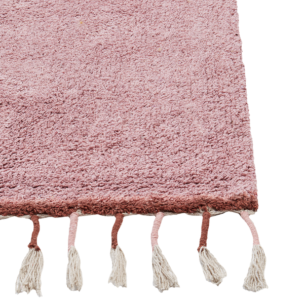 Kinderteppich CAPARLI Rosa 140 x 200 cm Baumwolle