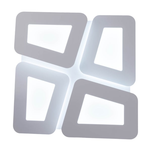 Quadratische LED-Deckenleuchte mit modernem Design