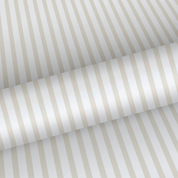 Sanders und Sanders Tapete Streifen Beige und Weiß - 53 cm x 10 m - 640313