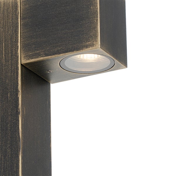 Industrielle stehende Außenlampe Antikgold 65 cm IP44 - Baleno