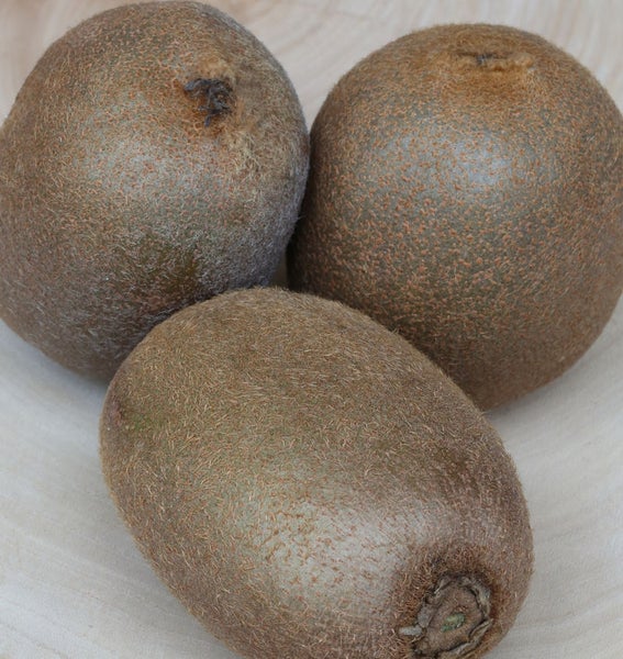 Drei Kiwis auf einem Tisch