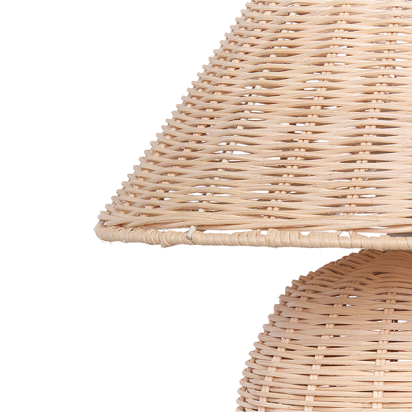 Tischleuchte CINDER Rattan Naturfarben