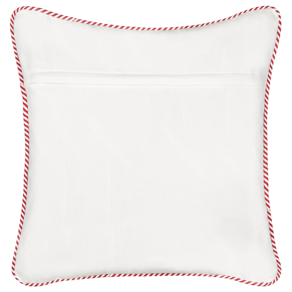 Dekokissen 2er Set STAPELIA Baumwolle 45 x 45 cm Weiß Weihnachtsmotiv