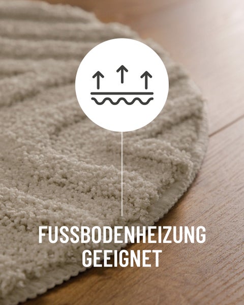 Symbol für die Eignung für Fußbodenheizung