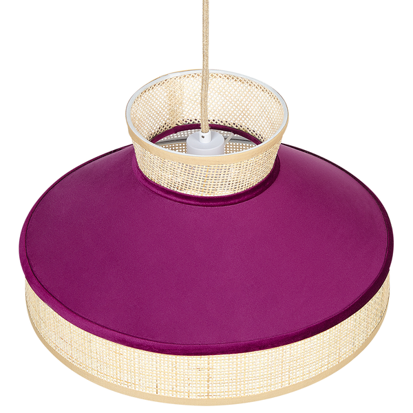 Hängeleuchte BATALI Rattan Fuchsia