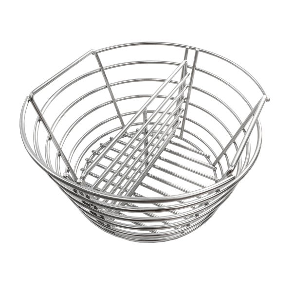 Grillkorb aus Metall mit Trennsteg