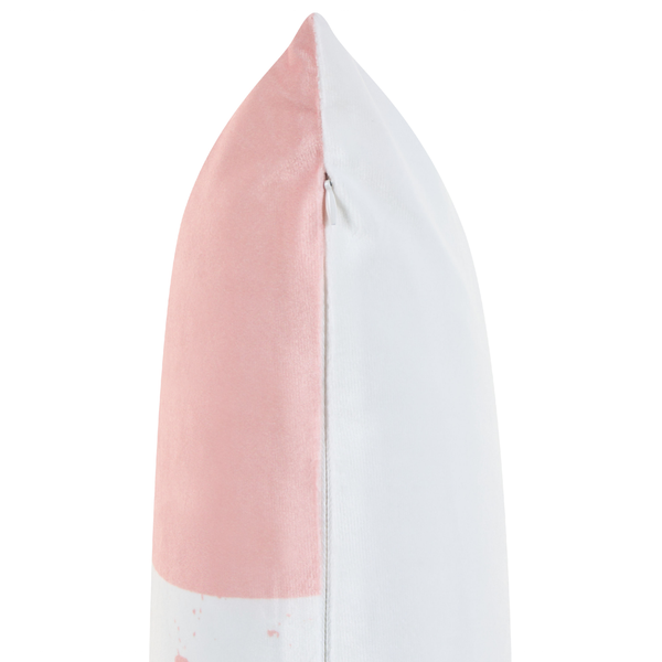 Dekokissen 2er Set UNIOLA Samtstoff 45 x 45 cm Rosa