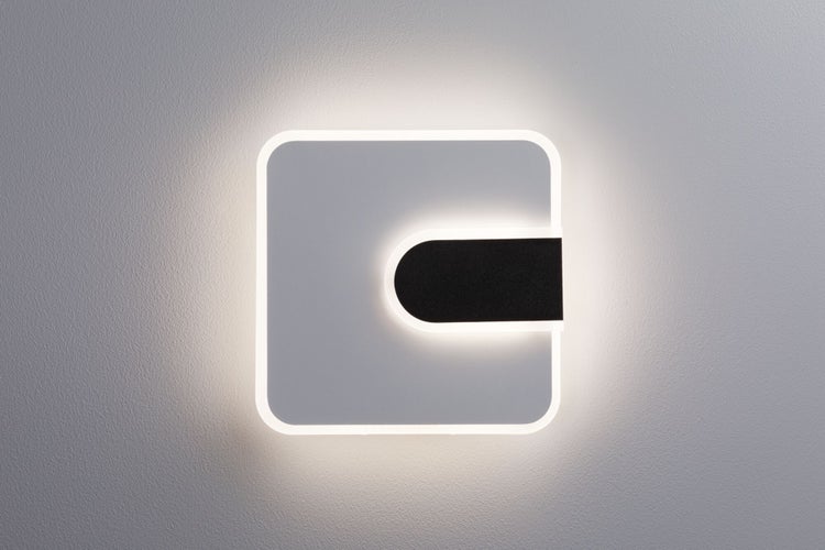 Quadratische LED Wandleuchte mit abgerundeten Ecken